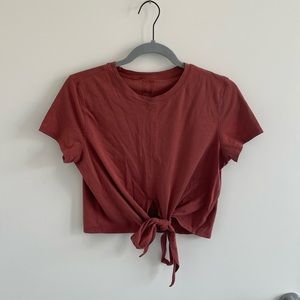 Lululemon Tie Front Tee